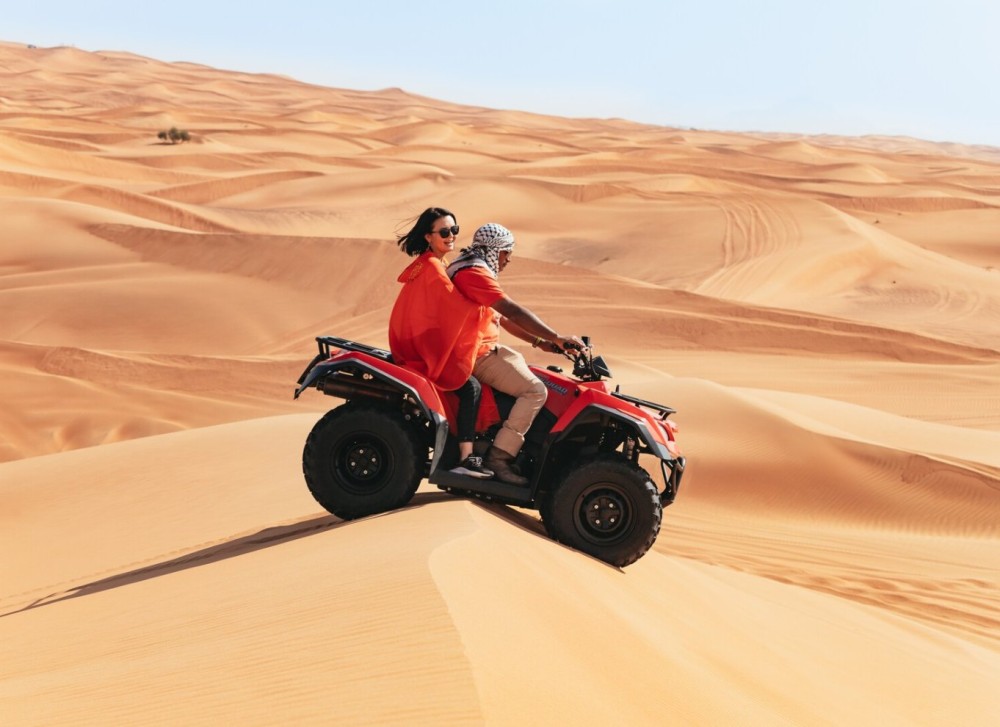 Dubai: Quad Bike Safari, Camels & Al Khayma Camp BBQ Dinner | ®ExcursionMania