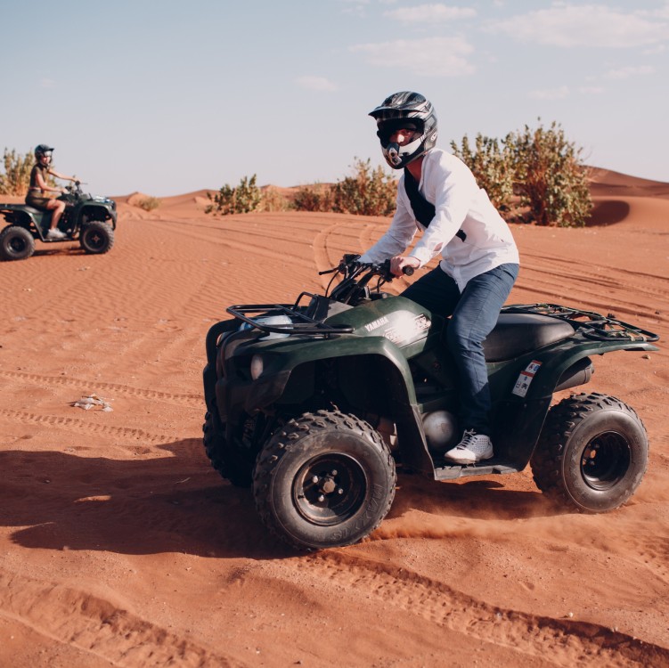 Dubai: Quad Bike Safari, Camels & Al Khayma Camp BBQ Dinner | ®ExcursionMania