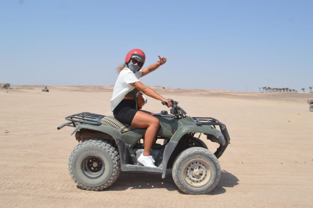 Hurghada: Morning-Afternoon Quad Safari Camel & Transfer | ®ExcursionMania