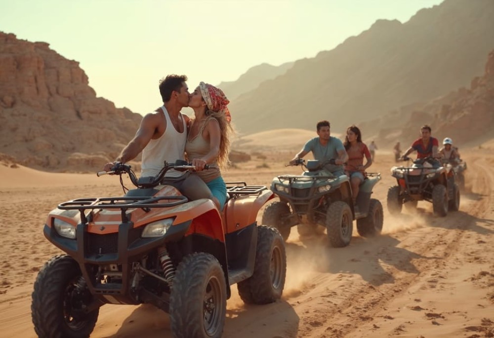 Hurghada: Morning-Afternoon Quad Safari Camel & Transfer | ®ExcursionMania