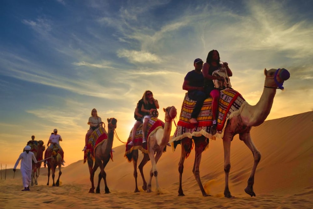 Dubai: Desert Safari with Camp, Dinner, & Optional Overnight | ®ExcursionMania