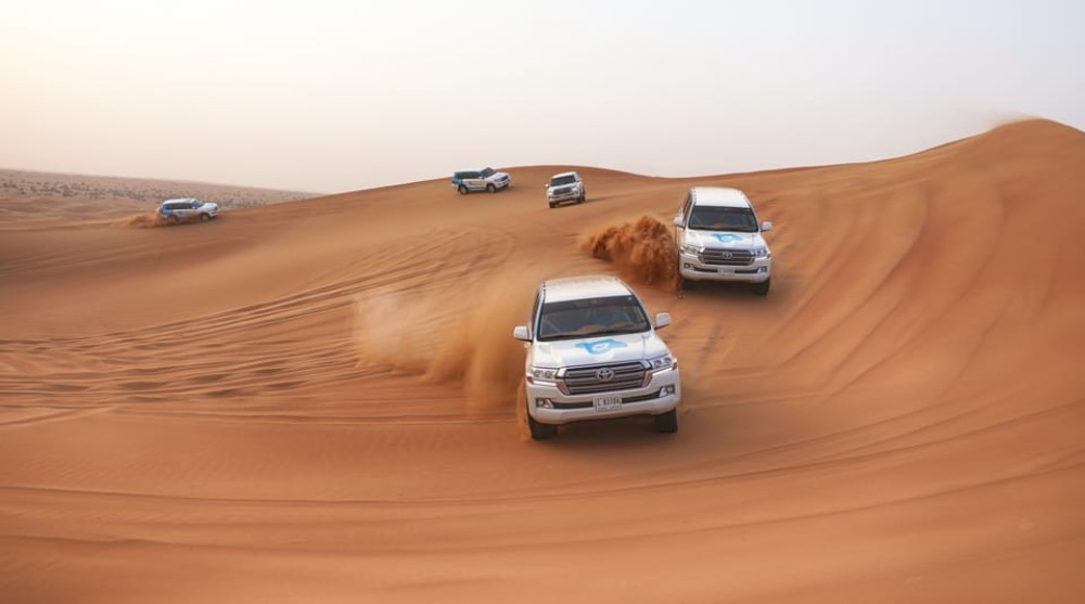Dubai: Desert Safari with Camp, Dinner, & Optional Overnight | ®ExcursionMania