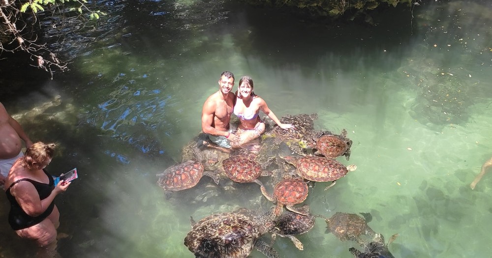 Salaam Cave Swimming with Sea Turtles in Zanzibar Kizimkazi | ®ExcursionMania