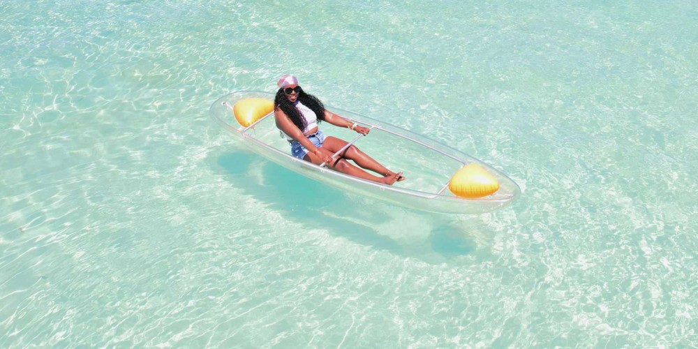Zanzibar: Transparent Kayak and Drone with Pickup Included | ®ExcursionMania