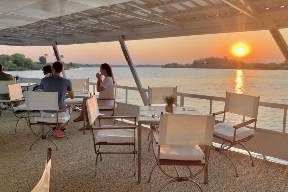 Boat Cruise : Luxury Sunset Cruise on The Zambezi Explorer | ®ExcursionMania