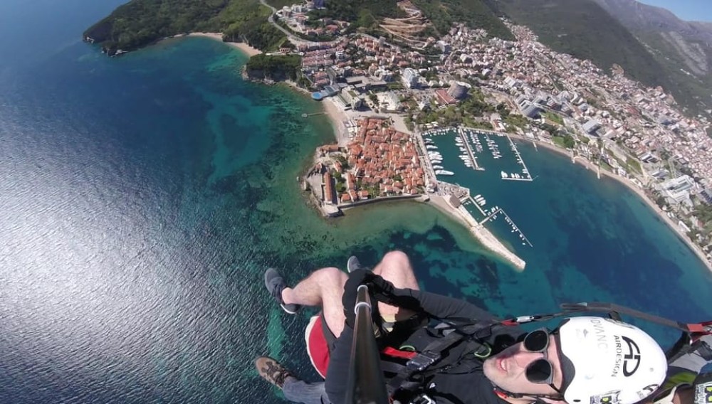 Paragliding Montenegro: Air Excursion Over Budva Old Town | ®ExcursionMania