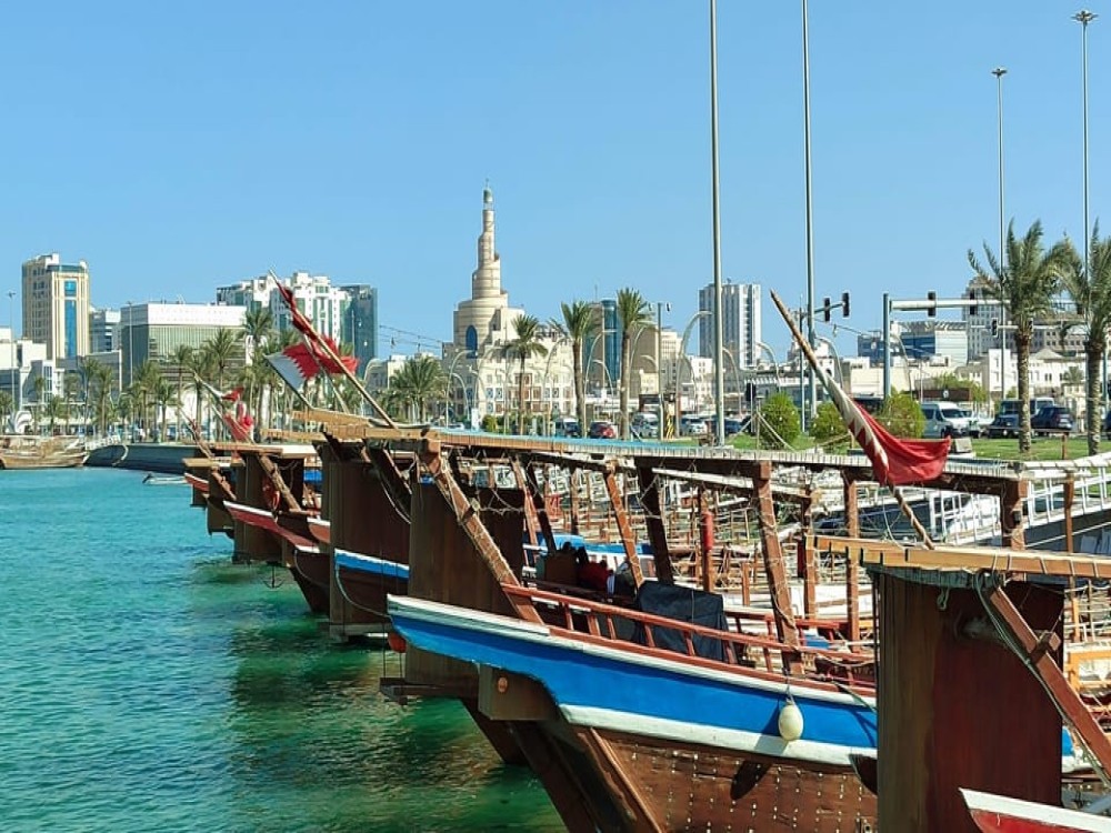 Doha: Private City Tour & Dhow Boat Ride with Pickup-Dropoff | ®ExcursionMania