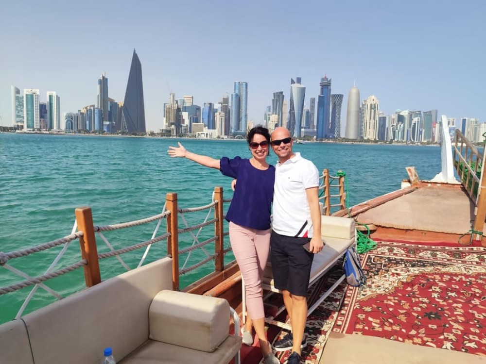 Doha: Private City Tour & Dhow Boat Ride with Pickup-Dropoff | ®ExcursionMania