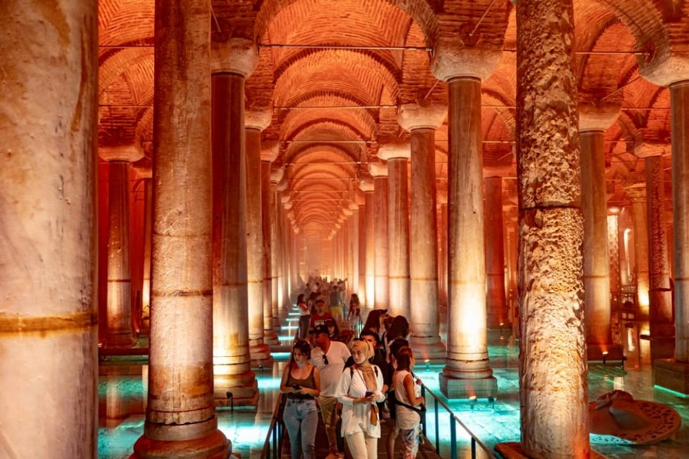 Istanbul's Gems: Blue Mosque Basilica Cistern and Grand Bazaar Tour | ®ExcursionMania